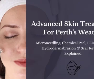 Blog banner of advanced skin treatments for perth weather